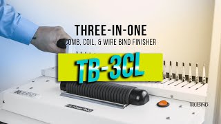 How to use TruBinds 3in1 Comb Coil and Wire Bind Finisher  TB3CL [upl. by Celinda586]