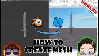 Roblox Studio  Create your own Mesh with Blender [upl. by Nahtanaoj]