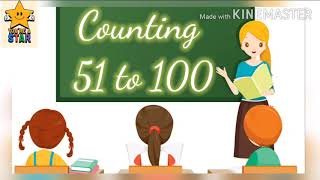 Numbers counting 51 to 100 Number 51 to 100  Easily Learn counting 51 to 100 [upl. by Ahsatan]