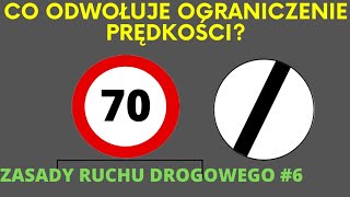 6 Co odwołuje ograniczenie prędkości  ZASADY RUCHU DROGOWEGO [upl. by Ammeg771]