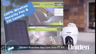 Uniden  CyberShack Review On the App Cam SOLO PT Kit [upl. by Leimad]