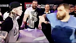 Slap contest Heavyweight Knockouts Compilation 2020 from Russia 200 KG guys Slap Contest [upl. by Sillyrama]