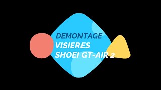 Démontage visière et visière solaire Shoei GT AIR 2 [upl. by Asirak596]