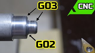 CNC Radius Program with G01  G02  G03  G71  G70 GSK 980 TDc [upl. by Sergius577]