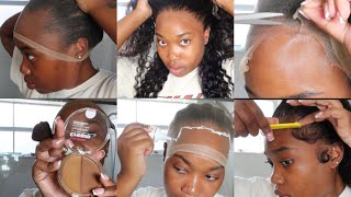 MELT THAT WIG EASY STEP BY STEP BEGINNER FRIENDLY TECHNIQUES  HOW TO HOLD ME DOWN ADHESIVE SPORT [upl. by Wan459]