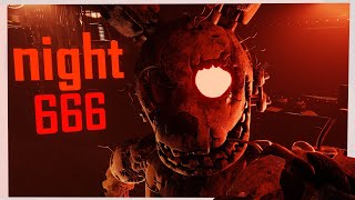 BLENDERFNAF FNAF 3 NIGHT 666 ANIMATION [upl. by Amaras]