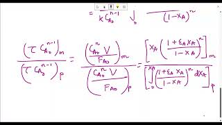 LEC 33 Mixed Flow vs Plug Flow Reactors for n th order single reactions [upl. by Oiled676]