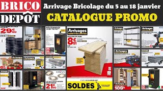 catalogue Bricodépôt du 5 au 18 janvier ✅ Arrivage bricolage 🔥 Soldes promos deals chauffage douche [upl. by Harness]