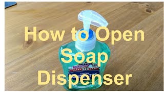 How to Open a PopUp Soap Dispenser Pump [upl. by Assisi756]