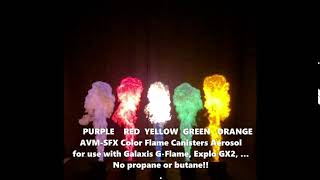 AVMSFX  Color Flame Canister Aerosols [upl. by Iphagenia719]