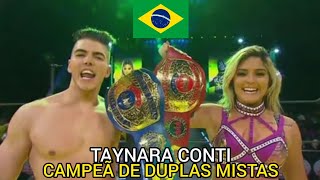 BRASILEIRA TAYNARA CONTI VENCE TÃTULO DE DUPLAS MISTAS DA AAA [upl. by Friede880]