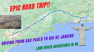 Epic Drive from Sao Paulo to Rio de Janeiro Brazil 4K [upl. by Enahsed77]