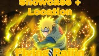 Flying Raijin  Showcase  Location  Shinobi Life 2 [upl. by Yslek]