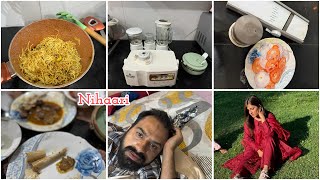 Regular routine vlog with kids  menstrual cup  Natasha waqas home routine [upl. by Par]