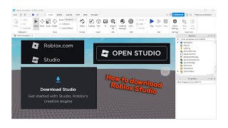 How to DOWNLOAD ROBLOX STUDIO [upl. by Leiruh]