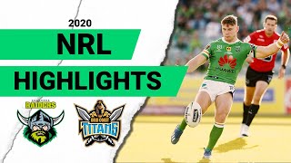 Raiders v Titans Match Highlights  Round 1 NRL 2020  National Rugby League [upl. by Mungam]