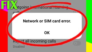 How to Fix Call Barring quotNetwork or Sim Card errorquot Problem Solved [upl. by Guendolen]