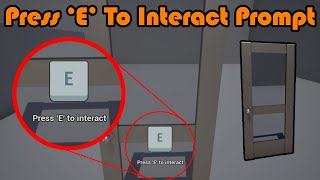 Press E To Interact  On Screen Prompt  Unreal Engine 4 Tutorial [upl. by Joshia]