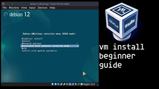 Debian 12 💽 install in 🖥️ Virtualbox Beginner Linux user guide 👨‍💻 [upl. by Namwob]