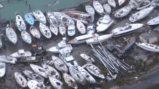 Aerial footage shows devastation in Sint Maarten after Hurricane Irma [upl. by Dupaix560]