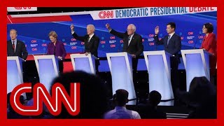 2020 Democratic presidential candidates clash on health care [upl. by Vaasta258]