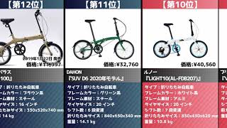 2分でわかる！今売れてる「折りたたみ自転車」おすすめランキング20選 [upl. by Gnuhn]