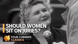 Are women ‘too emotional’ for jury duty 1961  Sixty years of Four Corners [upl. by Arinayed]