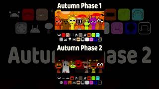 Incredibox Sprunki  Autumn Phase 1 Vs Autumn Phase 2 shorts sprunki [upl. by Nikolos925]