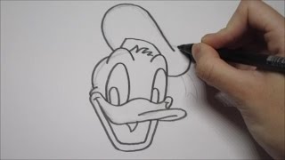 Donald Duck leren tekenen in stappen [upl. by Vashti]