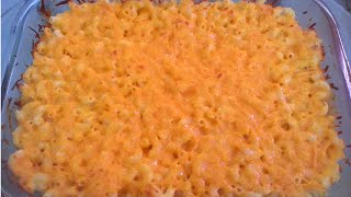 How to make Baked Macaroni amp Cheese Velvetta Version [upl. by Elburt]