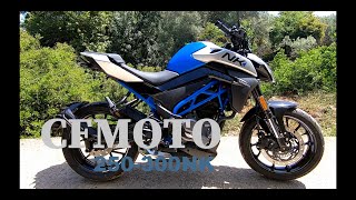 CFMOTO 250 300 NK review  Kokkina Fegaria test [upl. by Patsy]