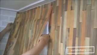 how to hang self adhesive wallpaper on walls by wallstickerycom [upl. by Esiuole]