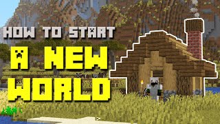 50 Things to do in a NEW MINECRAFT WORLD [upl. by Padget]