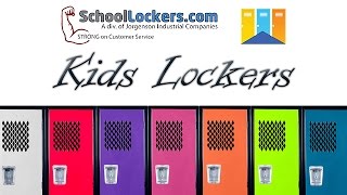 Kids Lockers by Jorgenson  SchoolLockerscom [upl. by Orvie404]