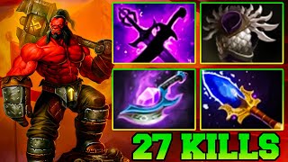 27 Kills Monster Axe Safelane  Axe Dota 2 Safelane Carry 735 Pro Build Guide Gameplay [upl. by Suciram]