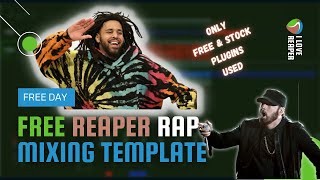 FREE Reaper Rap Mixing Template only FREE and STOCK Plugins used [upl. by Nylssej969]