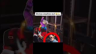 Brutus Crashes Out 😭💀 fortnite gaming fortnitefunny [upl. by Tinya]