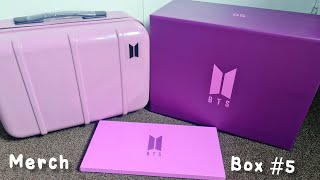 BTS Merch Box 5 Unboxing  What can fit [upl. by Dlareme]