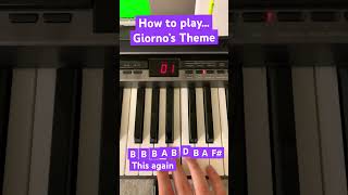 Giorno’s Theme tutorial pianotutorial [upl. by Alinna14]