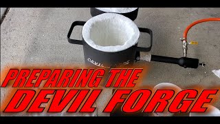 Preparing the Devil Forge Refractory Wool with Rigidizer [upl. by Aneelas]