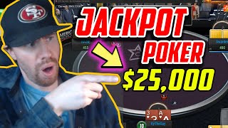 Americas Cardroom Jackpot Poker  25000 Jackpot Spin and Go Hit [upl. by Yelrahc994]