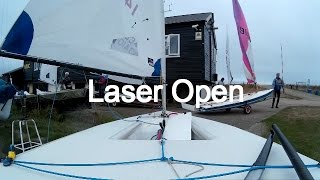 Laser Open Race 1  Harlow Blackwater Sailing Club  17th Sept 2016 [upl. by Rannug]