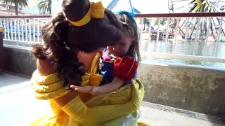 Brynna meets Belle at Disneyland [upl. by Tomkins795]