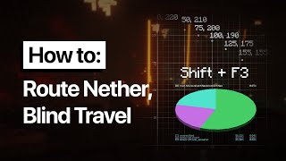 how to find fortresses amp bastions and blind travel or reset ASAP in the nether pie chart e count [upl. by Romain]