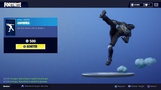 FORTNITE  Boutique du 25 août Danse quotCAPOEIRAquot [upl. by Georgy]