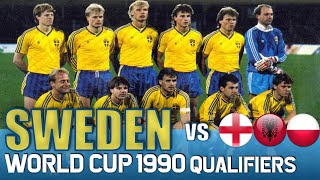 Sweden World Cup 1990 Qualification All Matches Highlights  Road to Italy [upl. by Lockwood342]