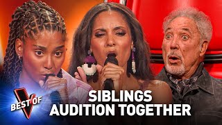 SIBLINGS amp TWINS Shock the Coaches in the Blind Auditions of The Voice  Top 10 [upl. by Norrej]