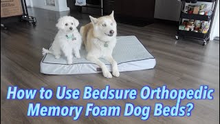 How to Use Bedsure Orthopedic Memory Foam Dog Beds [upl. by Willi]