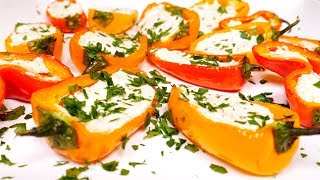 Stuffed Mini Sweet Peppers Recipe [upl. by Bev605]