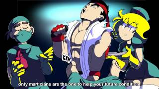 StarBomb Ryu vs Ken Rap battle  ENG LYRICS [upl. by Jaynes323]